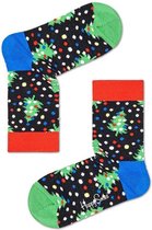Happy Socks Sokken KWIN01-9300 Kids Winter Night Sock Zwart Maat:7-9 jaar