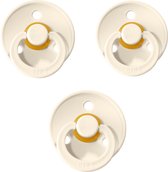 3 stuks ★ BIBS Speen ★ 6-18 mnd ★  Ivory ★ kraamkado