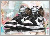 Nike Air Jordan 1 Retro High ‘Dark Mocha’ Painting (reproduction) 71x51cm