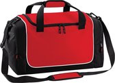 Quadra Teamkledingkluisje Duffelzak (30 Liter) (Klassiek rood/zwart/wit)