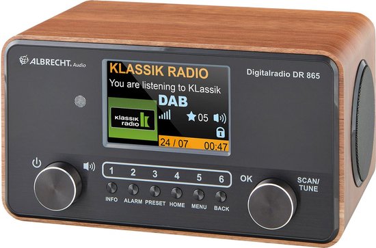Albrecht DR 865 Senior - Radio - De gebruiksvriendelijke radio - DAB+ - FM - Bluetooth