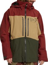 Burton Wintersportjas - Maat XL  - Mannen - rood/beige/donkergroen