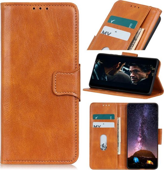YukeTop Hoesje voor Motorola Moto G 5G Plus, PU Lederen Flip Folio