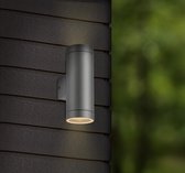 FlinQ Outdoor Wandlamp Antraciet - Buitenlamp - Boven en Onder Licht - NOX II