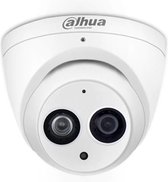 Dahua dome camera 6MP IPC-HDW4631C-A PoE met metalen behuizing, vaste lens van 2,8 mm, met infraroodverlichting en microfoon, nachtzicht opnemen