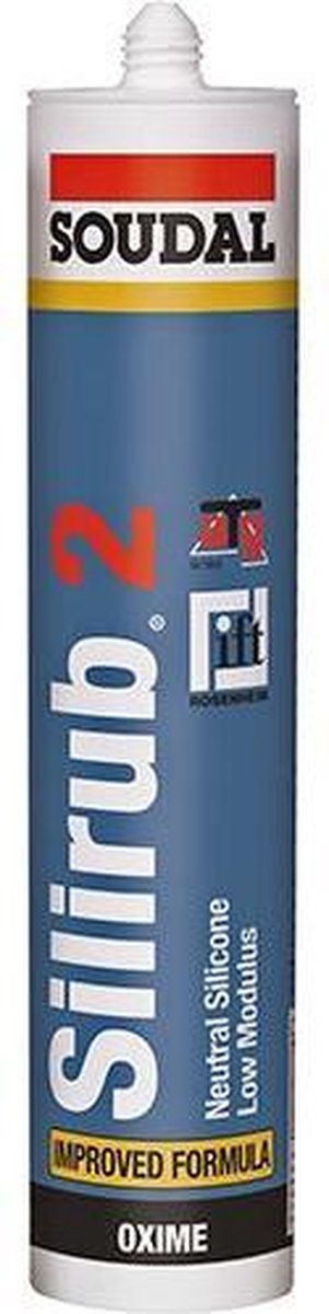 Bol.com Silirub 2 Neutrale Silicone 300ml - Zwart aanbieding