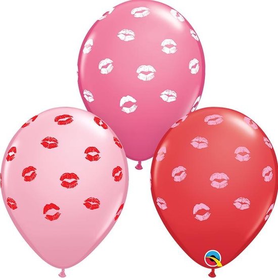 Ballonnen Assorti Roze Lippen