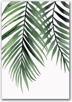 Canvas Experts Schilderij Doek Met Groene Bladeren Leuk Om Te Combineren! Maat 100x70CM *ALLEEN DOEK MET WITTE RANDEN* Wanddecoratie | Poster | Wall Art | Canvas Doek |muur Decorat