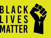 Vlag - Sticker - Black Lives Matter - gele sticker - BLM - Regenboog - Gay - LGBT