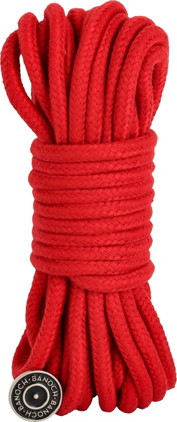Banoch | bondage corde rouge 10 mètres | coton sans âme | doux | bol