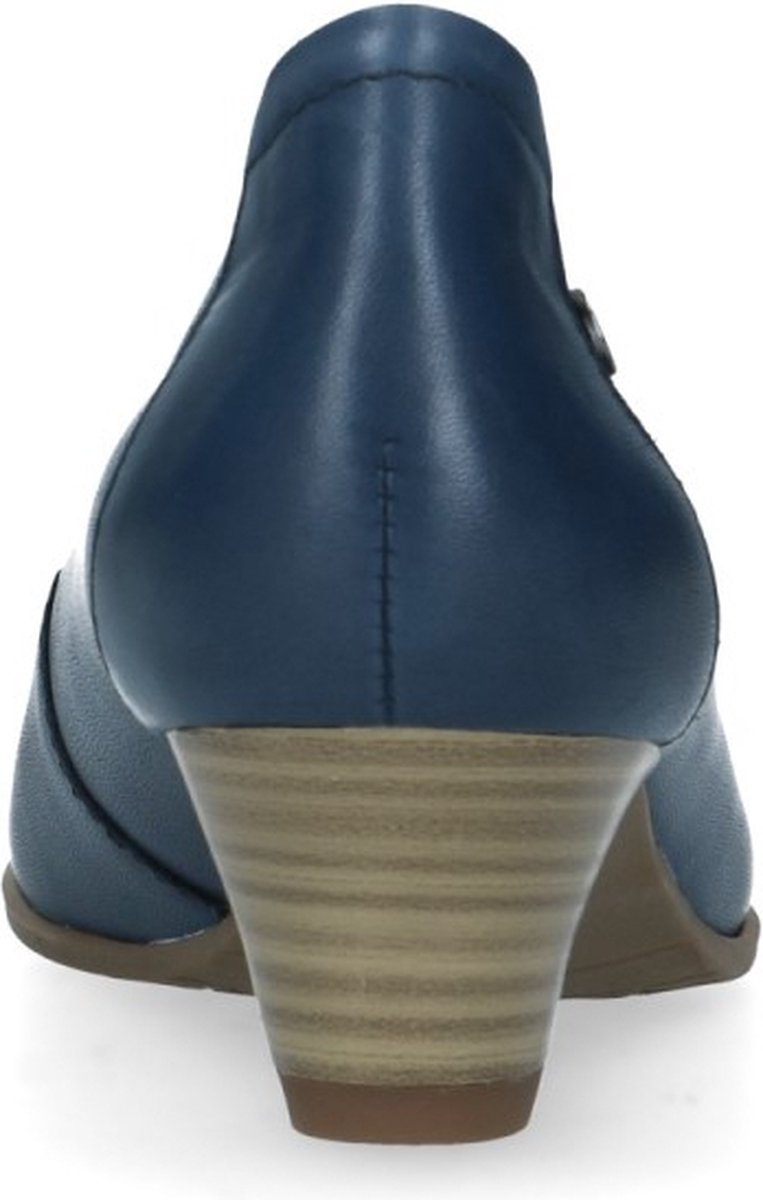 No Stress - Dames - Blauwe pumps met lage hak - Maat 41 | bol.com