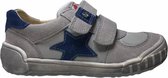 Naturino 2 velcro's bumper ster lederen sneakers Alden grijs blauw mt 31