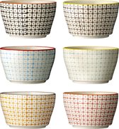 Bloomingville Schaal Maya, roze groen paars, keramiek, set van 3