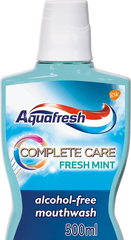 Aquafresh Complete Care Fresh Mint Mondwater  voor frisse adem - 2 x 500ml
