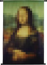 Wandkleed Mona Lisa 72 x 106 cm - Wanddoek - Leonardo da Vinci - Mona Lisa Modern - Incl. Ophang Systeem - Mona Lisa Poster