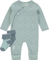 Noppies Unisex set(3delig) Boxpak Mint Grijs met 2 paar sokjes - Maat 44