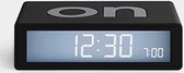 Lexon flip LCD - Wekker - Kunststof - Zwart grijs