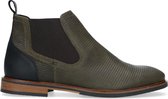 Sacha - Heren - Olijfgroene leren chelsea boots - Maat 44