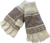 Handschoenen dames halve vingers Thinsulate - 85% wol