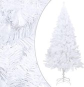 vidaXL Kunstkerstboom met dikke takken 210 cm PVC wit