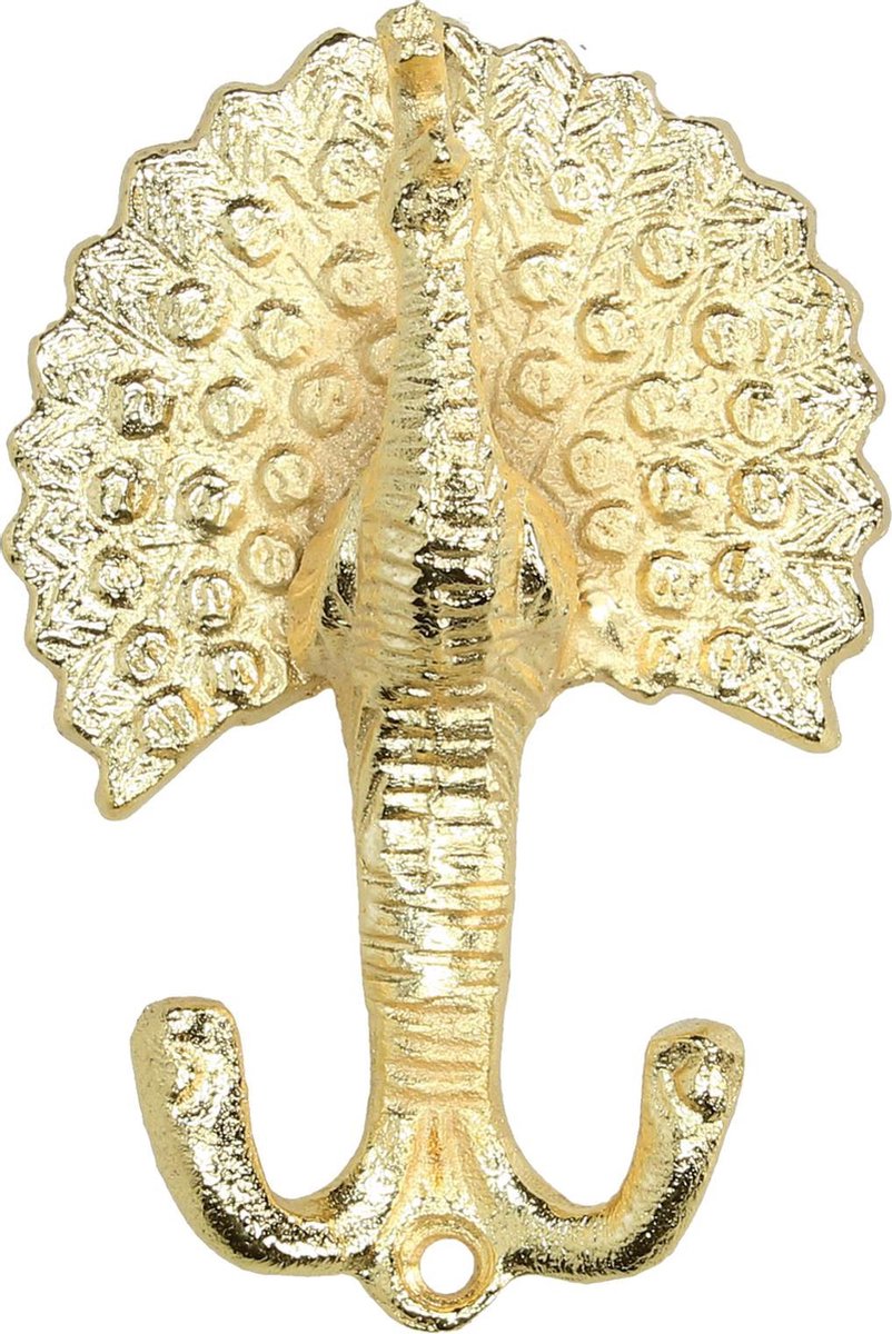 Wants&Needs Kapstok Peacock Aluminium Goud 9 X 3 X 12.7