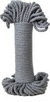 Grijs - katoen macrame touw - 5mm dik - 320 gram - 30 meter