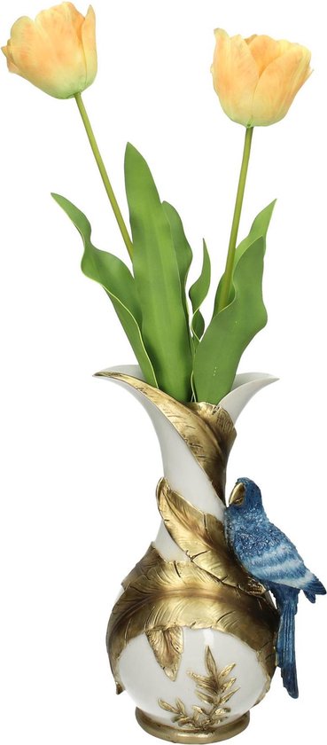 Vaas Bird Polyresin Blauw 20 X 16.5 X 31.5