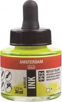 Amsterdam Acrylic Inkt Fles 30 ml Reflexgeel 256