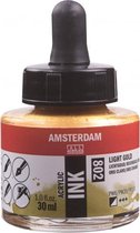 Amsterdam Acrylic Inkt Fles 30 ml Lichtgoud 802