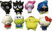 Set van 8 stuks Hello Kitty foam figuurtjes