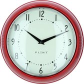 P L I N T | Rood | Retro wandklok met Quartz uurwerk | Drie jaar garantie!