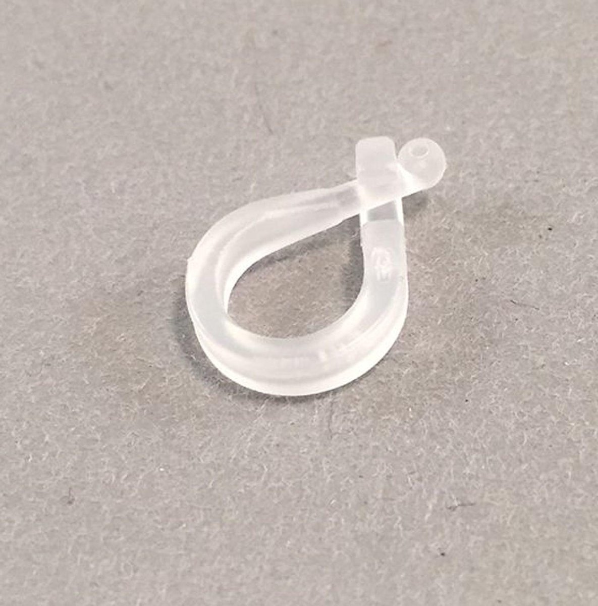 10x transparante kunststof ringclips - verstelbaar maken koord vouwgordijn  - 12 x 18... | bol.com