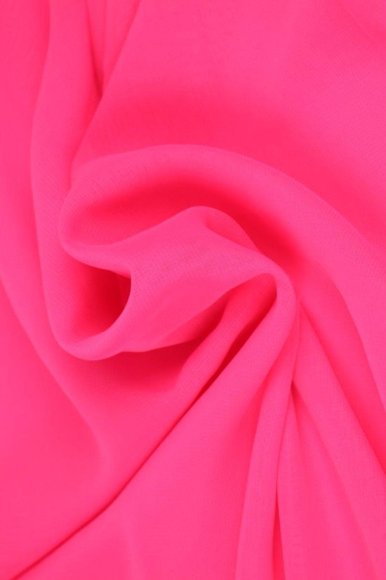 kort servitrice hul Chiffon stof - Neon roze - 15 meter | bol.com