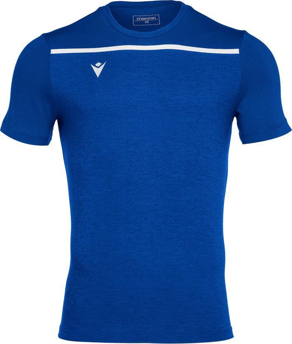 Macron Country Shirt Blauw/Wit XL