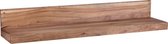 Wandplank - Wandplank hout - Landelijk - Handgemaakt - Hout - 110x24x17 cm