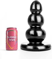 BubbleToys - Awa - Zwart - dildo anaal groot Lengte: 27,5 cm diam. Top: 7,3 cm Med: 11,9 cm Base: 17,5 cm