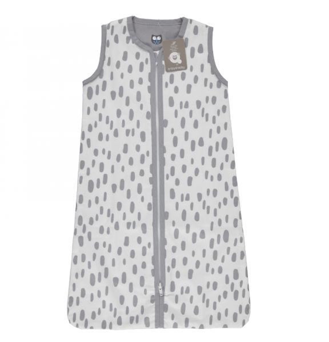 Briljant Baby Slaapzak Zomer Baby Dots Wit/Grijs - 110cm - Zomerslaapzak