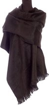 Alpaca sjaal of omslagdoek - Zwart - EcuaFina - Tip2021