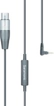 Saramonic SR-XLR35, adapter kabel van xlr (female) naar 3.5 mm mini jack TRRS, met haakse plug
