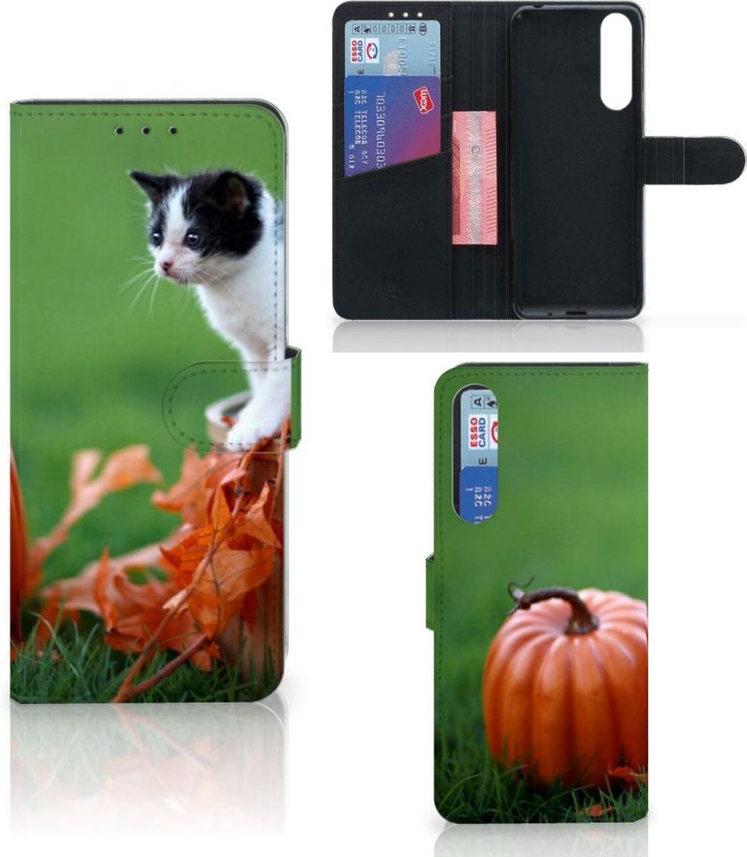 Sony Xperia 1 II Telefoonhoesje met Pasjes Kitten
