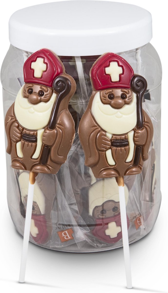 Sucettes au chocolat Belfine Sinterklaas - 12 pièces | bol