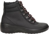 Ecco soft 7 Wedge Tred veterboots zwart - Maat 38