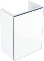 Geberit Acanto fonteinonderkast met glasdeur 39,5 cm, glans wit