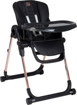 Bol.com BabyGO Kinderstoel Divan Black-Gold - eetstoel voor kinderen aanbieding