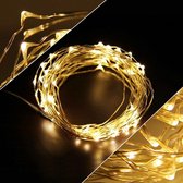 Led - Kerst Verlichting op batterij - 5 meter - 100 LED - Warm Wit