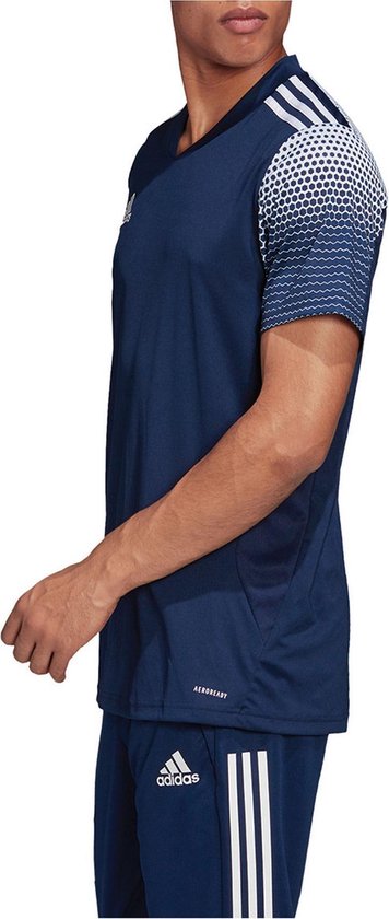 adidas Sportshirt Maat S Mannen navy,wit bol - Main Image