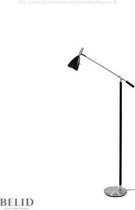 Belid - Vloerlamp Frank 2.0 Aluminium/Zwart 133,6 cm