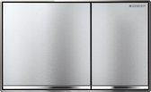 Geberit Sigma 60 bedieningplaat met dualflush frontbediening voor reservoir 21.4x13.2cm chroom