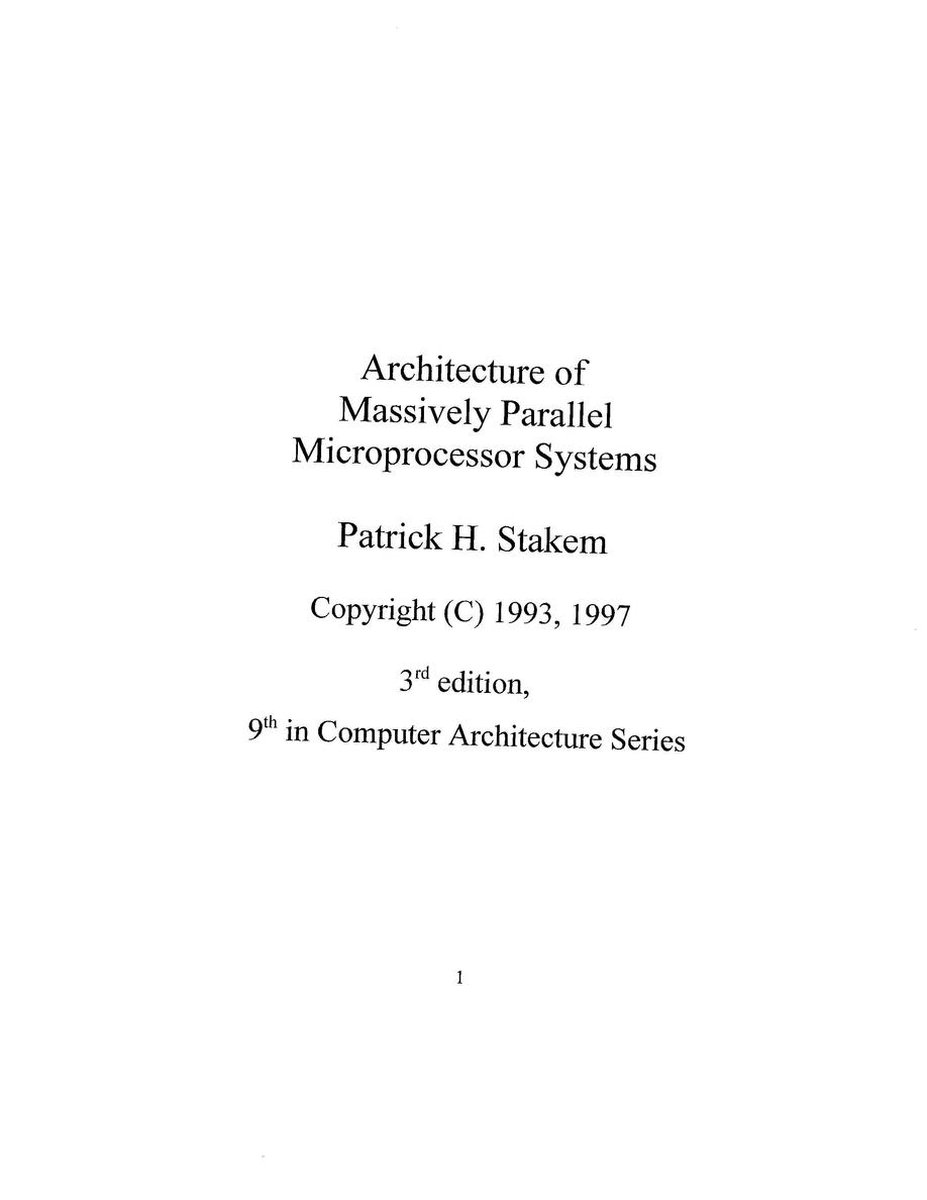 Computer Architecture - Architecture of Massively Parallel ...