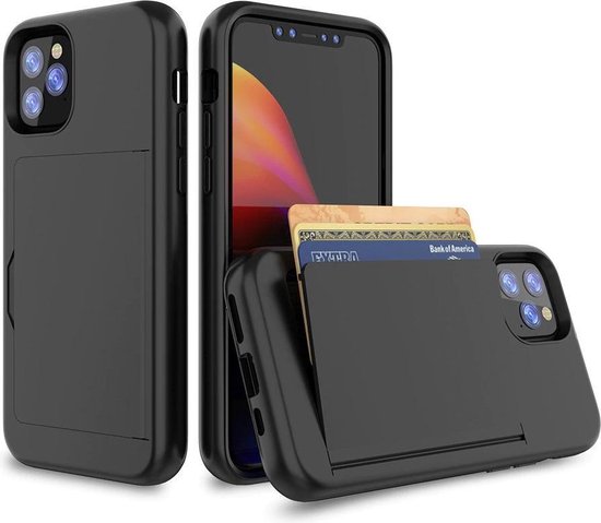 Creditcard iPhone 7 / 8 / (2020) - Zwart | bol.com
